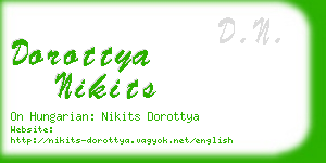 dorottya nikits business card